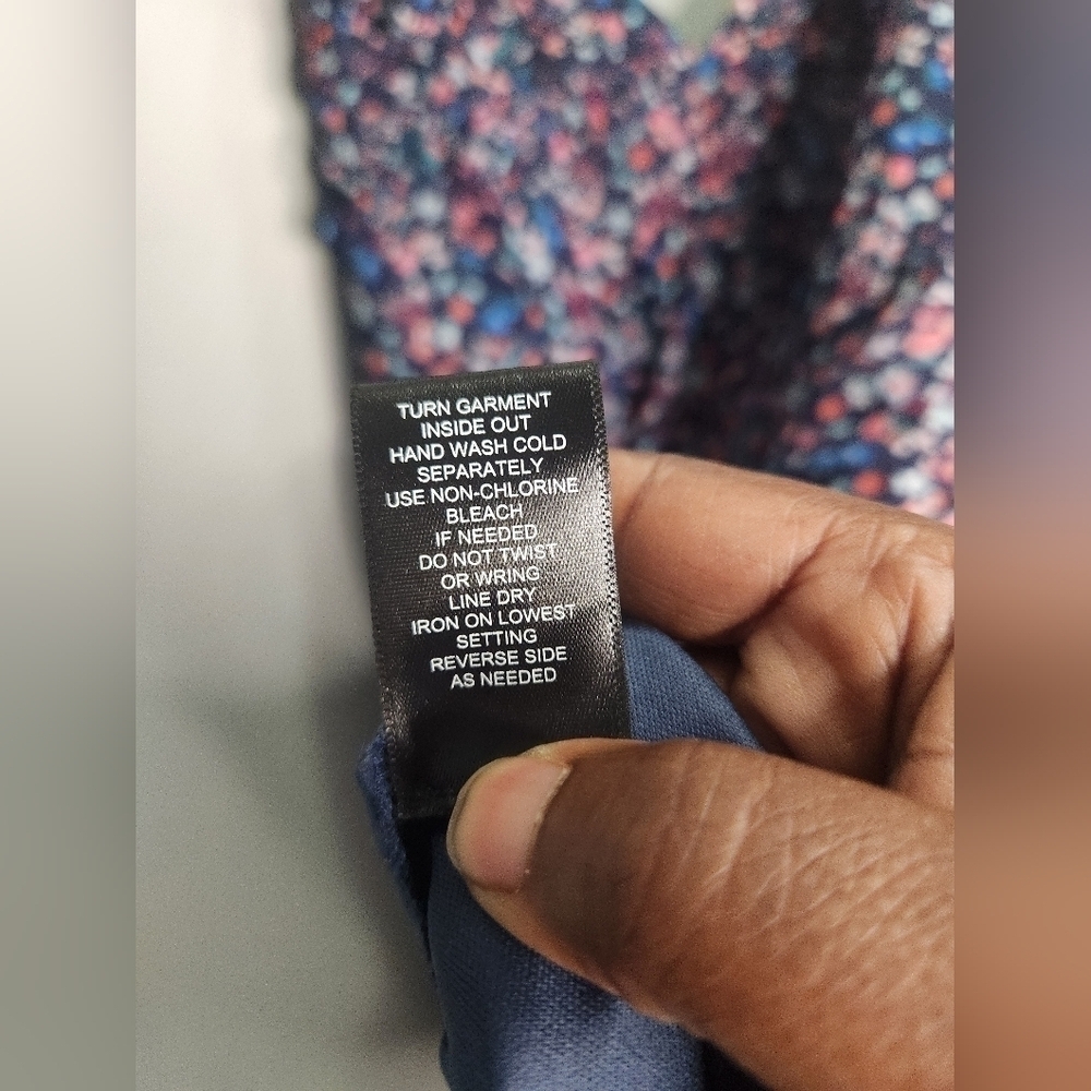Trixxi Ditsy Double Strap Floral Mini Dress with Ruffle M - Picture 8 of 9